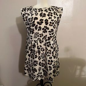 By Together leopard shift mini dress with pockets